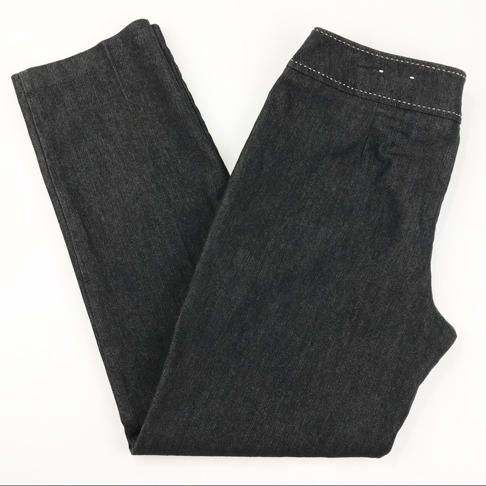 Black Career Lightweight Denim Pants (204)